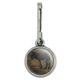 thumbnail image 1 of Burro Small Donkey Antiqued Charm Clothes Purse Suitcase Backpack Zipper Pull Aid, 1 of 5