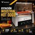 thumbnail image 2 of Maquina Hot Dogs Compartimiento Pan 16 Salchichas 9 Rodillos, 2 of 6