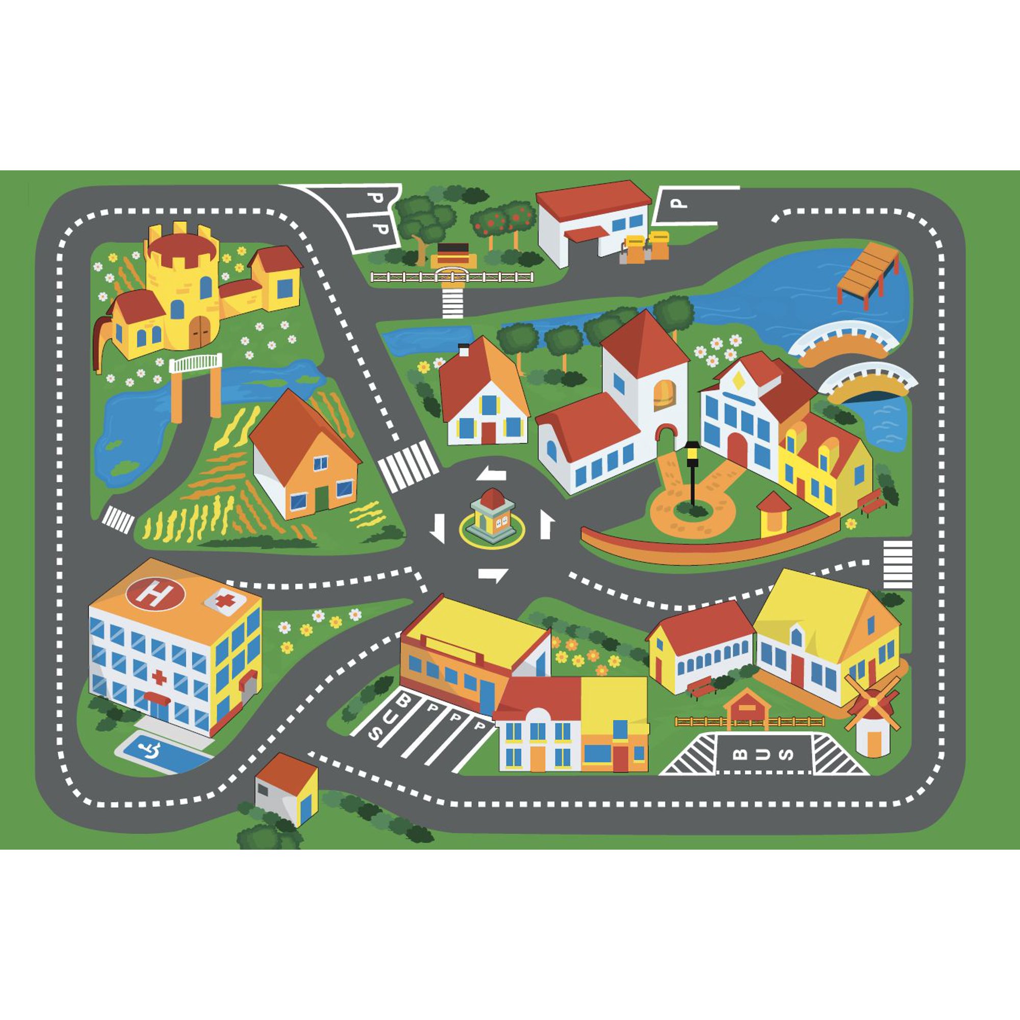 Alfombra Infantil Quiet Town