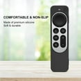 thumbnail image 2 of tredstone Shockproof Silicone Remote Control Case Compatible for 2021 Apple TV 4K Remote Control Accessories Non-slip Stripe Protective Case Black, 2 of 9