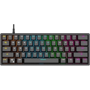 Amdohai G101 61 touches clavier câblé mécanique RGB clavier PBluetooth rétroéclairage double couleur injection bleu mécanique clavier noir interrupteur
