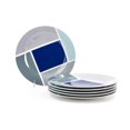 thumbnail image 3 of Set of 6 Geo Square Dinner Plates, 3 of 3