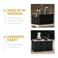 thumbnail image 3 of BESTYASH Large Capacity Storage Container Black Wood Fast Folding 1Pcs for Home Organization, 3 of 7