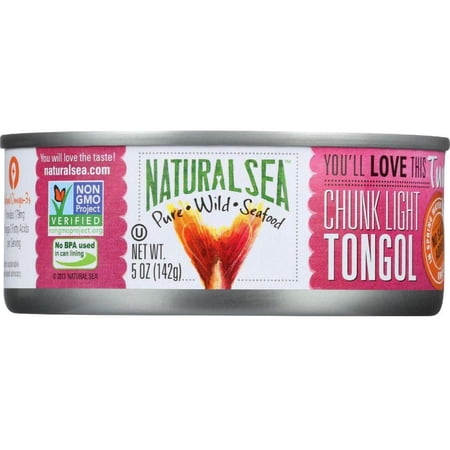 Natural Sea Tuna - Tongol - Chunk Light - No Salt Added - 5 oz - case of 12