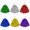Multicolor, variant on 12 PCS Spirited Cheerleading Pom Poms, Bright Handheld Cheering Poms for Cheer Squad.