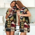 thumbnail image 4 of Lsque giant bass with big muscles Pattern Nightgowns for Women Sleep Shirts Short Sleeve Nightshirt Pullover Nightdress Soft Sleepwear Relaxed Fit Nightdress, 4 of 6