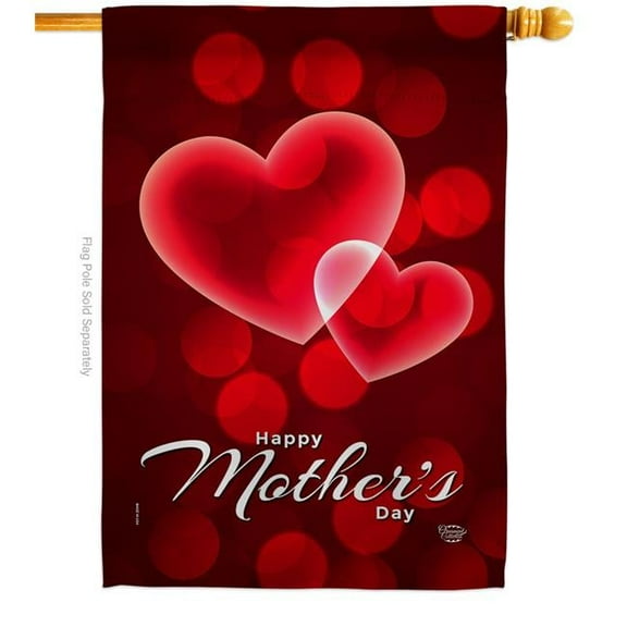 Ornament Collection H192362-BO Love Mothers Day Family Mother 28 x 40 in. Double-Sided Decorative Vertical House Flags for Decoration Banner Garden Yard Gift
