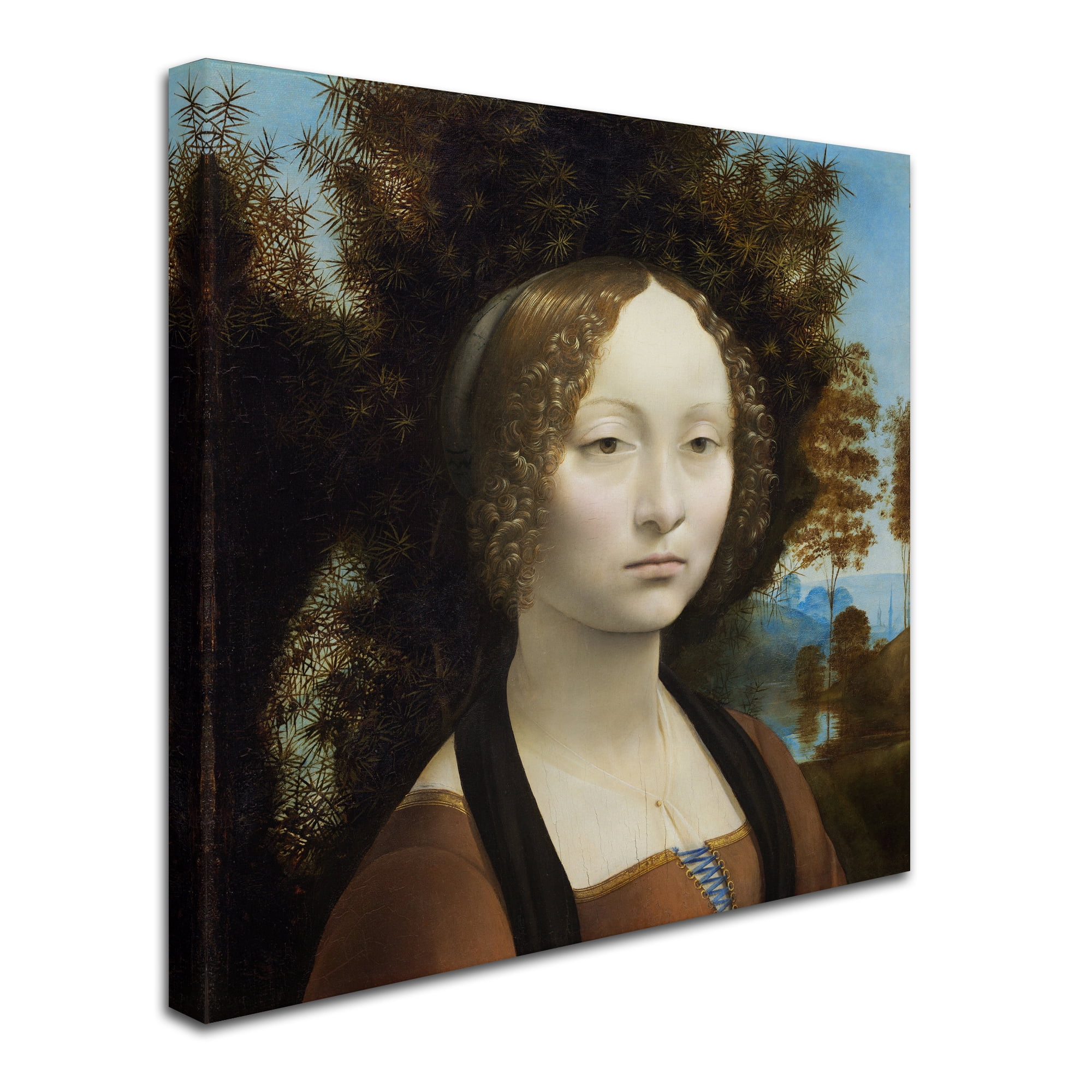 Da Vinci 'Ginevra De Benci' Canvas Art