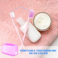 thumbnail image 3 of CIMAXIC 10pcs Plastic Toothbrush Head Covers Travel Toothbrush Caps Dustproof Toothbrush Head Covers (Random Color),1.57"X0.79"X0.67", 3 of 4