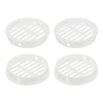 Uxcell Round Soffit Vents 2 inch, 8Pcs White Plastic 60mm Soffit Vent Cover