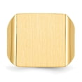 thumbnail image 4 of 14k Yellow Gold Polished Mens Signet Ring Size 10 Ring for Men - 10.0 Grams, 4 of 6