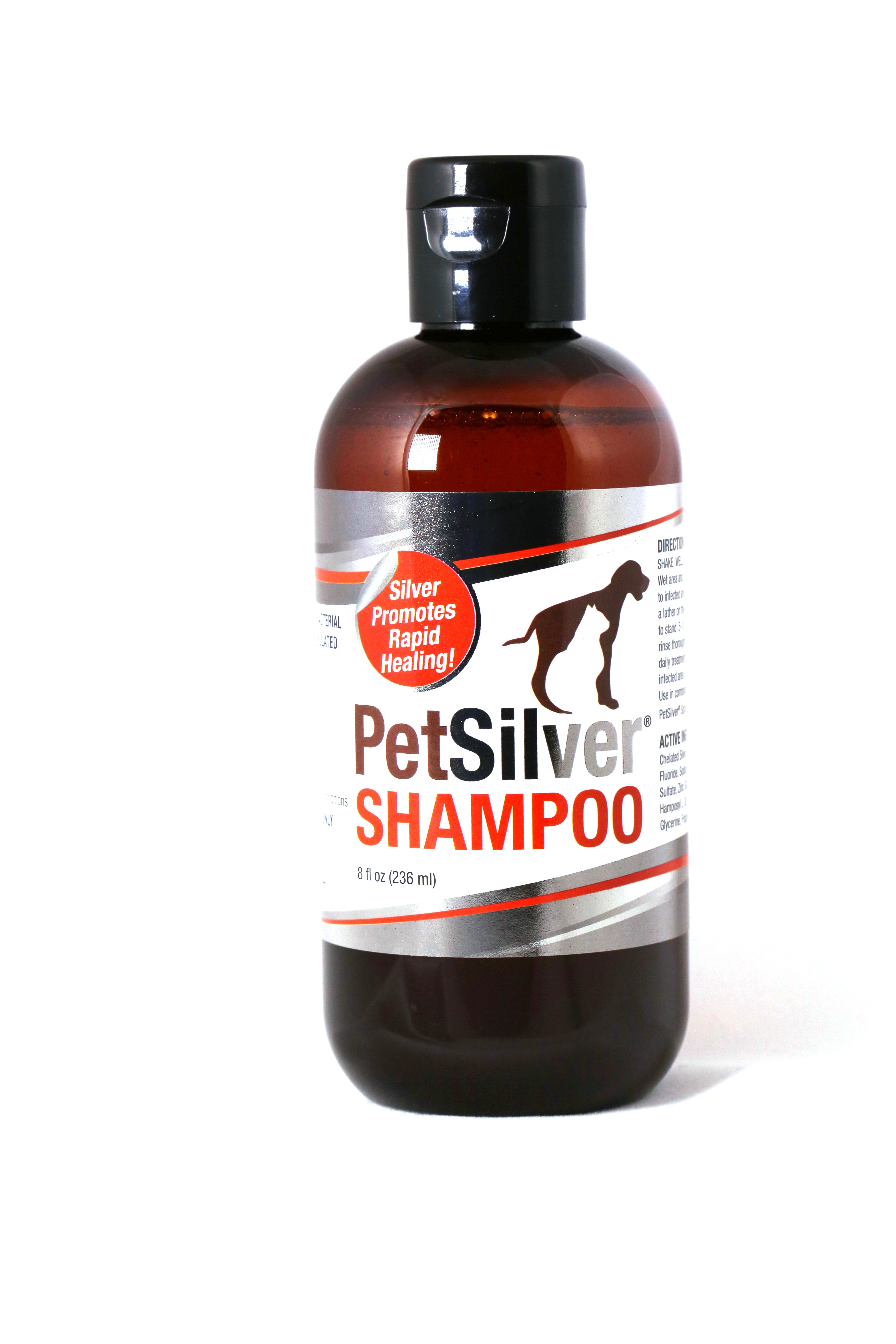 PetSilver Shampoo with Chelated Silver for Dogs and Cats | Vanilla and Citrus | 8 oz