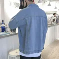 thumbnail image 5 of Abrigo vaquero para hombre, chaqueta vaquera de manga ancha, para hombre, azul, otoño, de una pieza, ropa de hombre Joker de bajo coste, prendas de vestir exteriores de alta calidad, 5 of 5