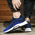 thumbnail image 2 of Mens Shoes,Elevator Casual Sneakers Lightweight Breathable Mesh Trainers Lace Up Sports Footwear With Hidden Lift Heel Technology,Shoes for Men,Dark Blue,10, 2 of 6