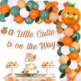 thumbnail image 1 of Little Cutie Baby Shower Decorations A Little Cutie Is On The Way Banner Cake Topper Orange Citrus Balloon Garland Arch Kit for Tangerine Summer Fruit Party Supplies, 1 of 6