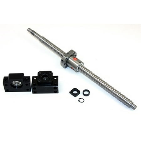 

61 inch Travel Stroke 20mm with 20mm pitch Anit-Backlash Ballscrew set with Nut and Bearing Supports
