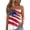 Red, variant on 4th of July Tube Tops for Women Strapless Smocked Bandeau Tops Casual Pleated Flowy Tops Sleeveless Tank Tops