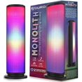 thumbnail image 1 of Aduro Altavoz inalámbrico LED con luces pulsantes, altavoz inalámbrico portátil que cambia de color para fiestas al aire libre, torre universal, negro, 1 of 5