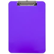 JAM Paper Plastic Clipboards, Purple, 9 x 13, 1 per Pack