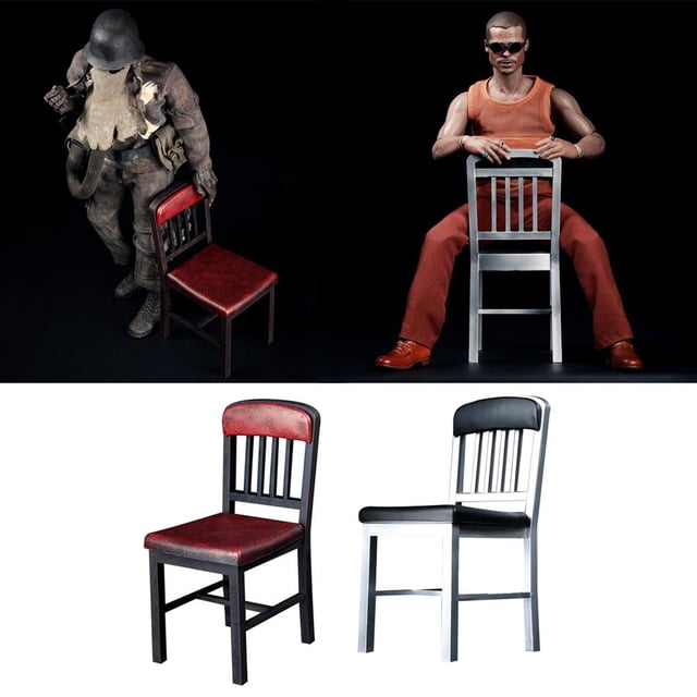 2 piezas 1/6 modelo de silla clásica para de juguetes calientes de versión premontada perfke Figura de acción de 12 pulgadas Silla