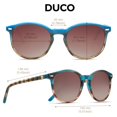 thumbnail image 3 of Gafas de sol DUCO Retro Round UV400 polarizadas para mujer y hombre, 3 of 6