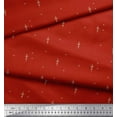thumbnail image 3 of Soimoi Red Cotton Cambric Fabric Abstracts Abstract Printed Fabric 1 Yard 56 Inch Wide, 3 of 3