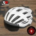 thumbnail image 2 of Cycling Helmet Men Women With Taillight Goggles Road Mtb Bicycle Helmet Sun Visor Lens E-bike Motorcycle Helmet, 2 of 5