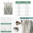 thumbnail image 6 of Sage Green Vintage Tie Up Curtains for Windows, Adjustable Balloon Window Shades, Stripes Painting Retro Abstract Art Kitchen Window Treatments Farmhouse Short Curtains with Rod Pocket 42"x45", 6 of 8