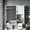 White, variant on Gray Bathroom Wall Storage Cabinet – Bathroom Cabinet with Mirror with Towel Bar, Adjustable Shelves, Over the Toilet Space Saver, 29" x 28"