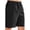 D-Black, variant on Puztloy Mens Casual Shorts Elastic Waist Ripped Drawstring Shorts Summer Beach Shorts with Pockets, Black