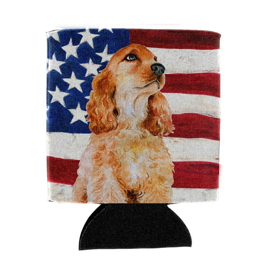 Carolines Treasures BB9706CC Cocker Spaniel Patriotic Can or Bottle Hugger