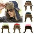 thumbnail image 3 of CSChome Lei Feng Hat Unisex Waterproof Lei Feng Hat - Fleece Lining Earflap Warm Solid Color Buckle Closure, 3 of 7