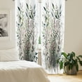 thumbnail image 4 of Ambesonne Leafy Art Curtains 2 Panel Set, Futurist Nature Leaves, Pair of - 28" x 95", Laurel Green Multicolor, 4 of 4
