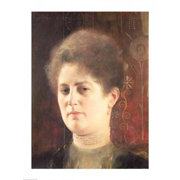 Posterazzi BALXAM68911 Portrait d'Une Dame Affiche Imprimée par Gustav Klimt - 18 x 24 Po.
