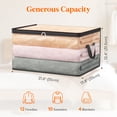 thumbnail image 2 of Lifewit 6 Pack Clear Clothes Storage Bags, 60L Plastic Blanket Storage Bags, Vinyl Foldable Moving Bags with Zipper, Closet Organizers and Storage Containers for Bedding, Duvet, Pillow, 2 of 8