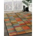 thumbnail image 2 of Ahgly Company Indoor Rectangle Contemporary Dark Almond Brown Abstract Area Rugs, 8' x 12', 2 of 6