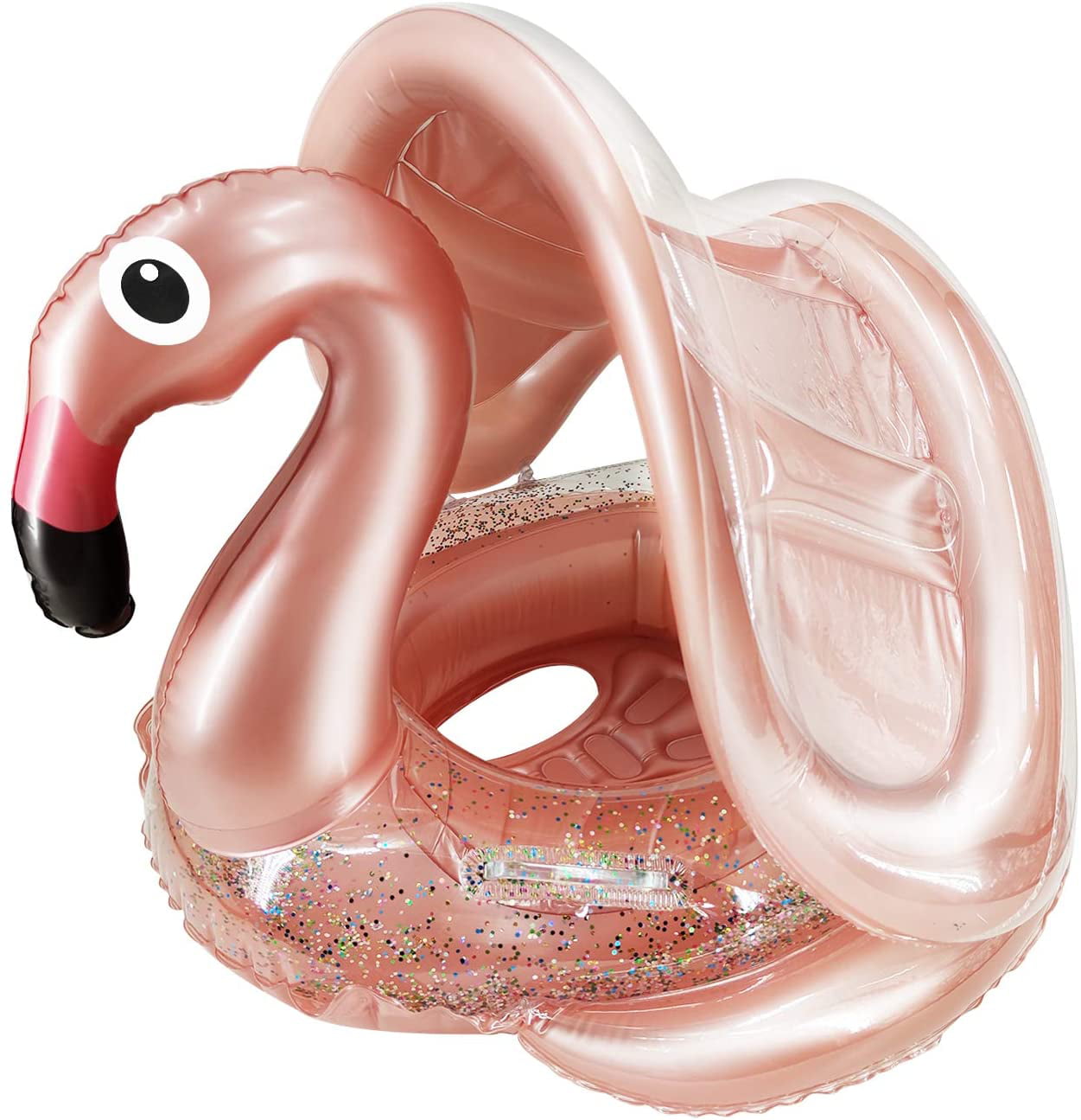 Kids Baby Inflatable Pink Flamingo Water Swim Ring Float Raft Seat Swimming Pool 