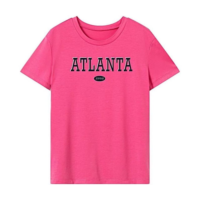Camiseta de mujer Yinane de verano deportiva cuello redondo manga corta S