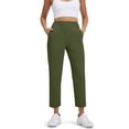 thumbnail image 6 of SimpleJoyi Womens Stretch Capri Casual Pants High Waist with Side Pockets Travel Daily Workout Trousers, 6 of 8