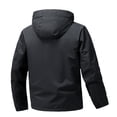 thumbnail image 4 of WTOBBY Men's Outdoor Workwear Jacket, Multi-Pocket Work Clothing Windproof and Waterproof Outerwear for Practical Daily Use and Protection,Black L, 4 of 5