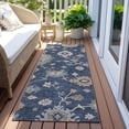 thumbnail image 6 of Addison Rugs Chantille Indoor/Outdoor Transitional Global Navy Washable Runner Rug, 2'3" x 7'6", 6 of 6