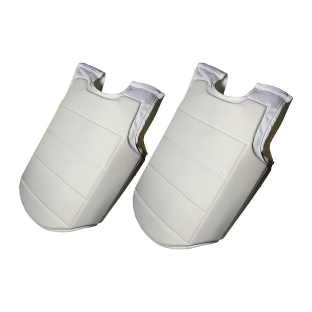 2 protectores de pecho ajustables para karate, chalecos de costillas para entrenamiento de adolescentes, adultos y niños. XLL