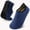 Blue, variant on Men’s & Women’s Knit House Slippers with Arch Support, Soft Cushioned Indoor Outdoor Slip-On Shoes, Non-Slip Sole Comfortable All-Season Home Loafers