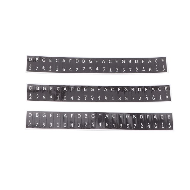 Pegatinas de notas Kalimba conveniente para practicar la decoración de notas musicales pegatina de llave de Piano de pulgar de alta adherencia para el Piano de pulgar de 17 ANGGREK Otros