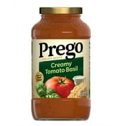 Prego Creamy Tomato Basil Pasta Sauce, 23.5 oz Jar