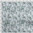 thumbnail image 4 of Soimoi Animals Printed,Cuddle Minky Fabric, Sewing Fabric by The Yard 56 Inch Wide,Decorative Plush Soft Fabric, Baby Garments, Toys and Blankets, Sky Blue, 4 of 5