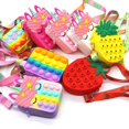 thumbnail image 2 of Poppet Push Bubbles Toy Rainbow Unicorn Kawaii Coin Purse Children Wallet Ladies Bag Simple Dimple Squeeze Toy For Kids heqiyong toy, 2 of 2
