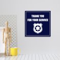 thumbnail image 2 of Square Plus Thank You For Your Service Wall or Door Sign | Police First Responders Appreciation Signage -Small, 2 of 8