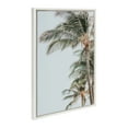 thumbnail image 2 of Kate and Laurel Sylvie Palm Trees Framed Canvas Wall Art by Alicia Abla, 23x33 White, Decorative Tropical Art for Wall, 2 of 8