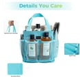 thumbnail image 5 of Siaomo Mesh Shower Caddy,Tote Bag for College Dorm,Bathroom,8 Pocket Basket,Quick Dry - Blue, 5 of 8